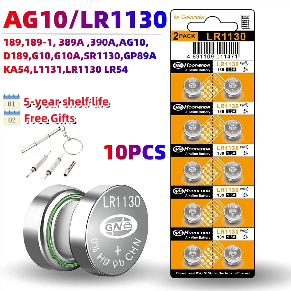 Фото 10 шт. AG13 LR44 1,5 В кнопочные батарейки LR41 LR1130 LR626 SR621SW SR626SW SR920SW SR721SW щелочная батарея для часов игрушки №3