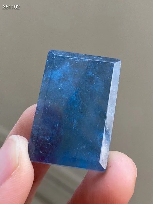 

Natural Blue Aquamarine Pendant 29*20*7 Aquamarine Brazil Rectangle Women Men Fashion Stone Jewelry Necklace AAAAA