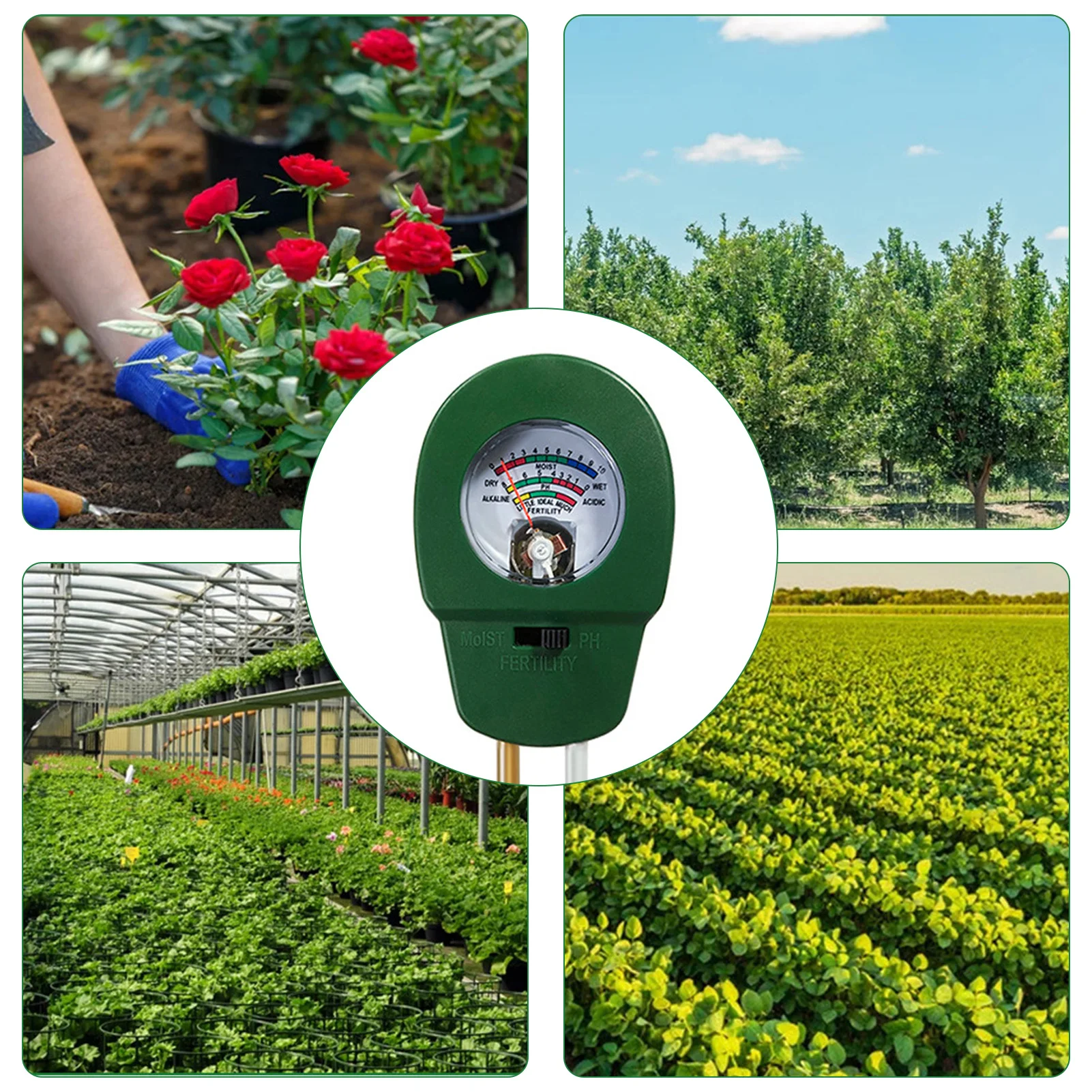 

3-в-1 измеритель кислотности почвы и PH светильник измеритель влажности, тестер влажности, монитор почвы для растений, детектор для растений