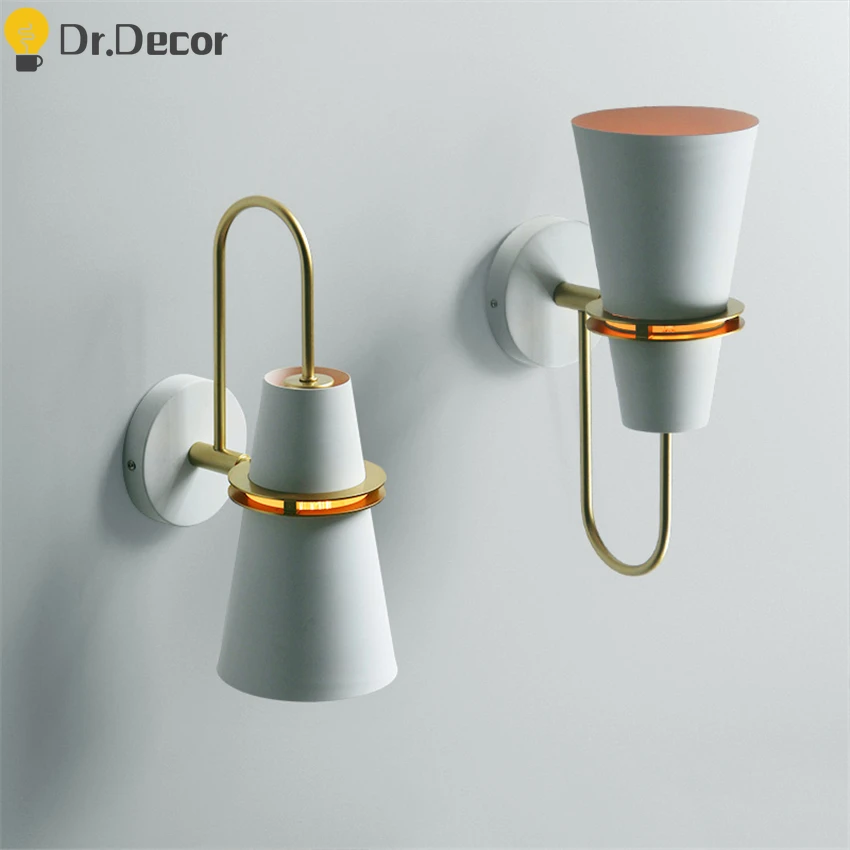 

Nordic Iron LED Wall Lamp Modern Wall Lights Lighitng Bedroom Bedside Industrial Home Decor Wall Sconce Light Fixtures Luminaire