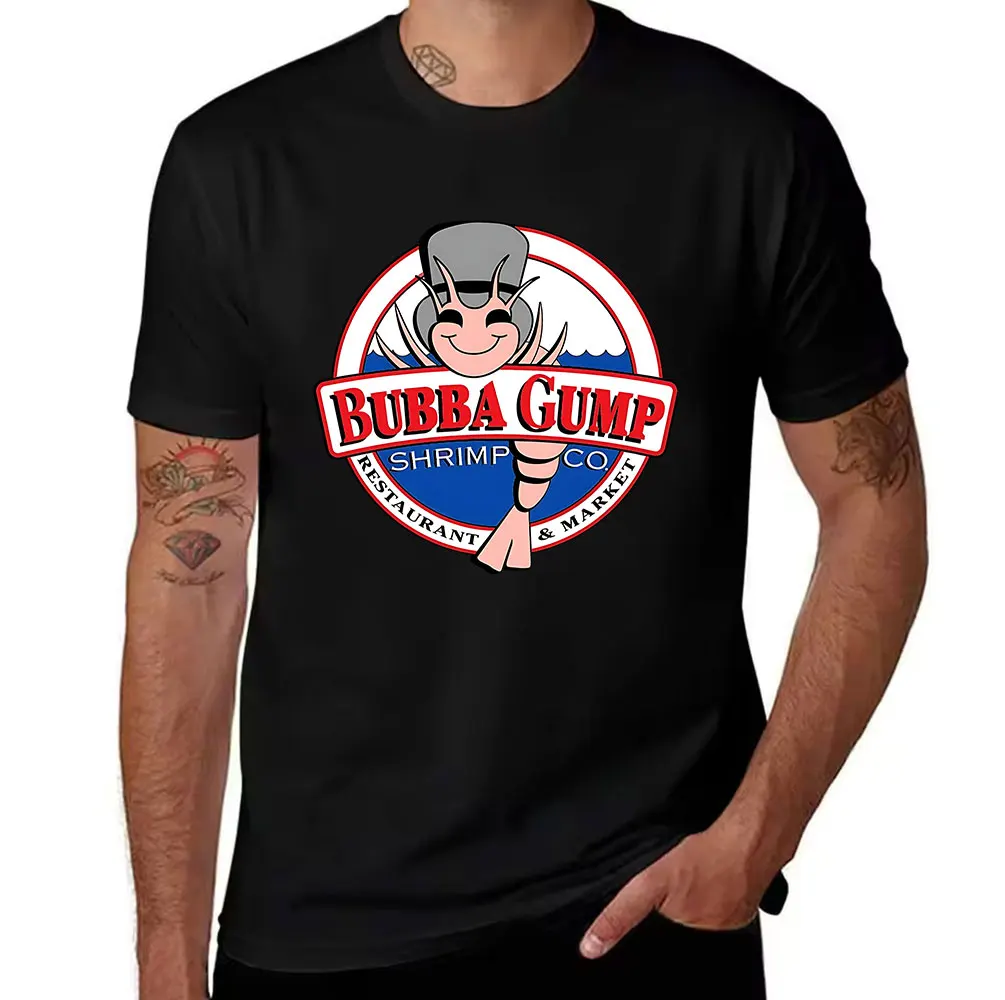 Фото Мужская хлопковая футболка Bubba Gump Shrimp Co. Повседневная футболка с графическим принтом Restaurant & Market №1