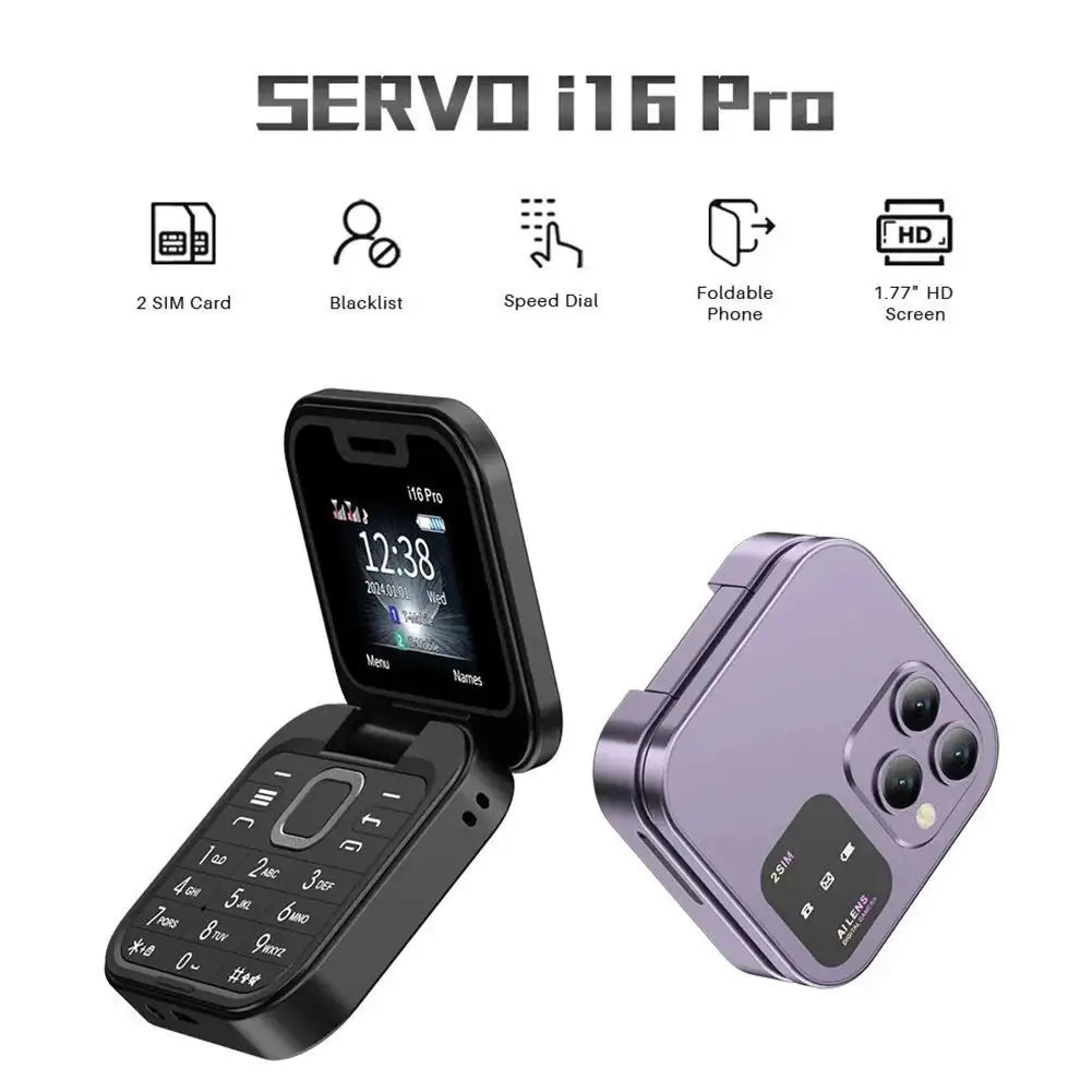 Телефон-раскладушка немецкой версии I16pro FliIo14 I17pro F15mini телефон для пожилых людей
