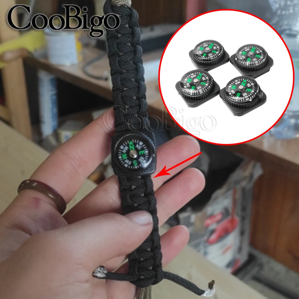 5 шт. Портативный Мини Компас для ремешка часов паракордовый браслет выживания на