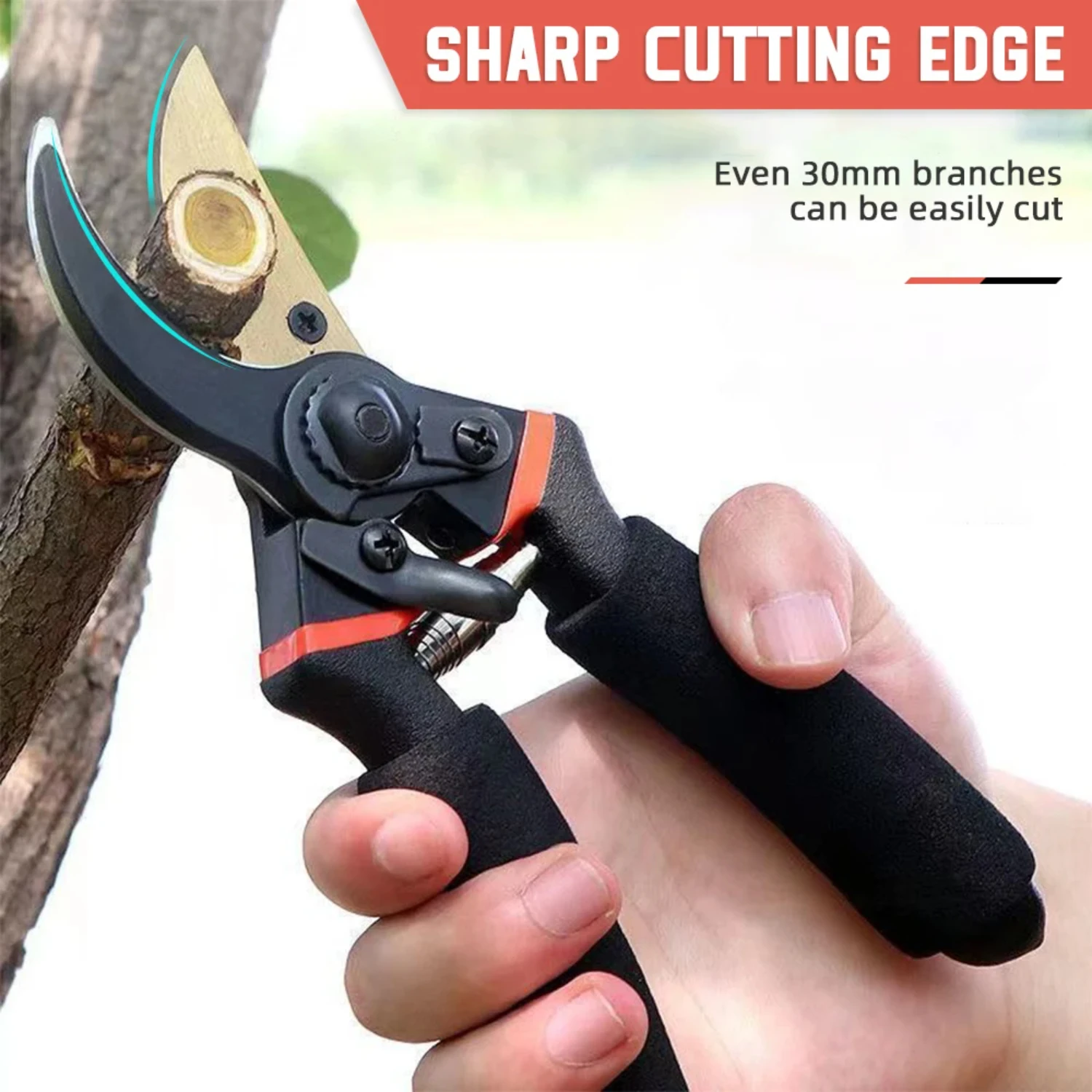 Highly Efficient and Super Durable Essential Garden Pruning Scissors - Made from Ultra-strong Steel for Exceptional Durabi