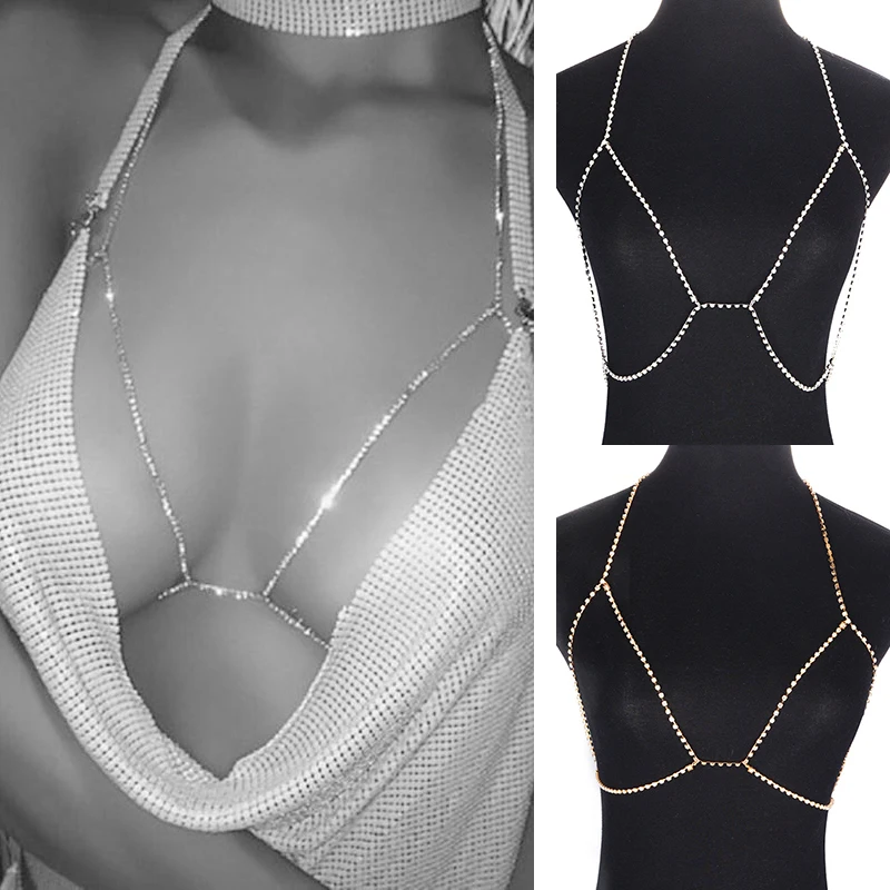 Женская цепочка на живот с кристаллами и блестками в простом стиле бижутерия для