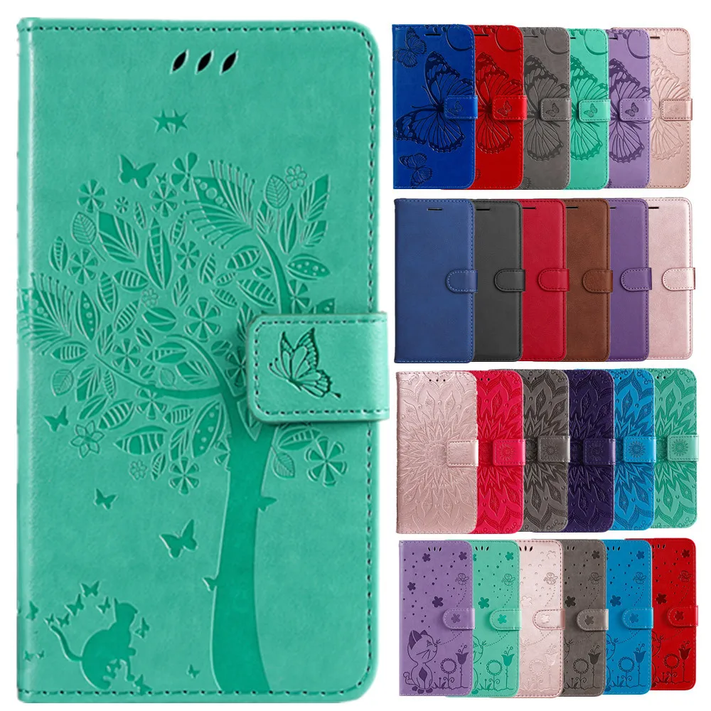 

S22 Case Coque on for Samsung Galaxy S22 Ultra Wallet Flip Shell Cover for Samsung S22 Plus Emboss Leather Shockproof Phone Bags