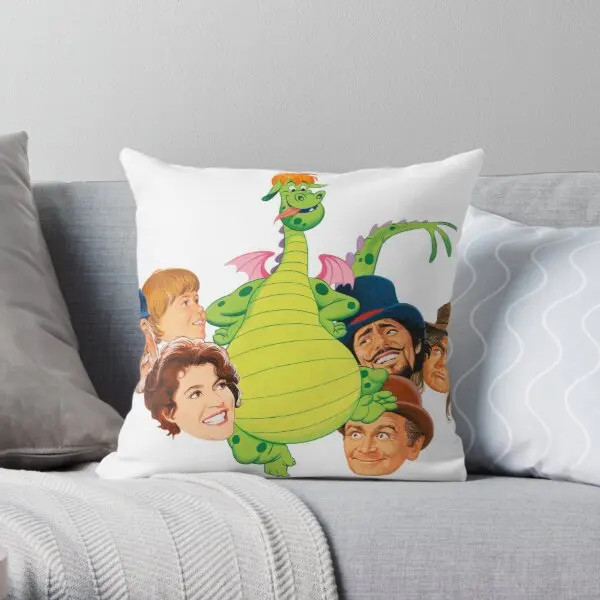 Декоративная подушка Pete Is Dragon наволочка с принтом дракона для комфортного