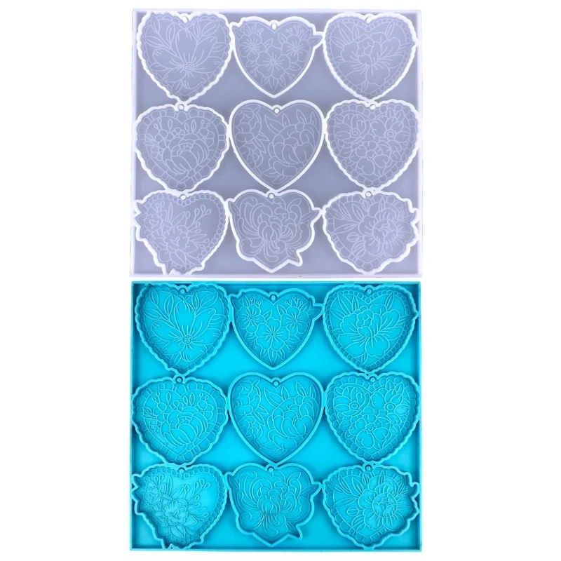 

Keychain Silicone Mold Heart Silicone Mold for Car Pendant Home Decor Crystal Epoxy Resin Mold Jewelry Making Mold