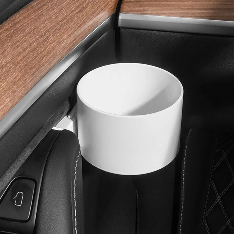 

Left & Right Car Cup Holder Auto Interior Door Mount Drink Tank Water Bottle Stand for Tesla Model 3 Model Y