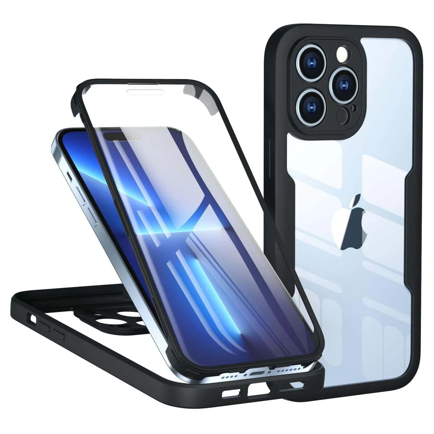 

Чехол с полной защитой 360 градусов для iPhone 14 Pro Max 14 Plus 13 Pro, защитный чехол для объектива для iPhone 12 Pro Max 11 Pro X 8 Plus 7 Plus