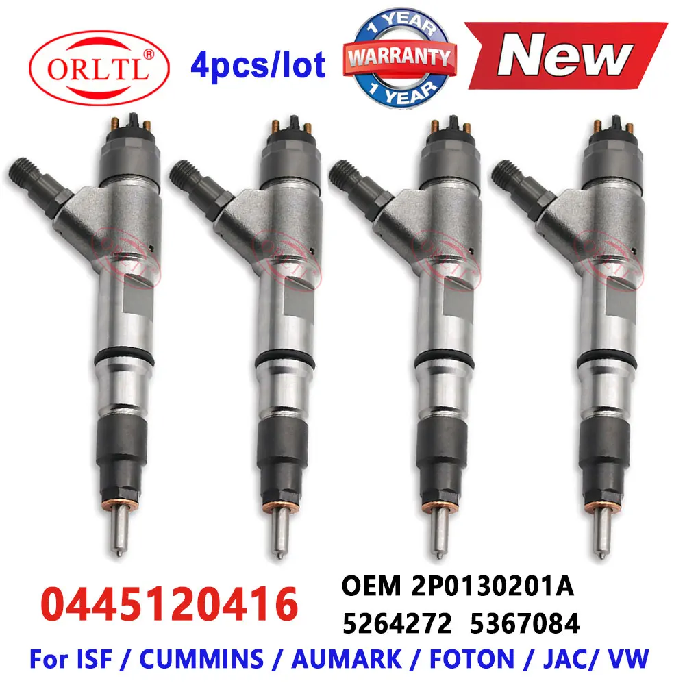 0445120416 Форсунка дизельного топлива 5264272 5367084 Для Bosch ISF CUMMINS AUMARK FOTON / JAC/ VW 2P 0130201 Новый