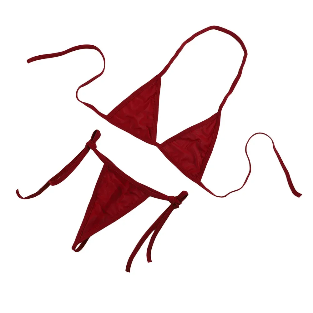 Бюстгальтер пляжная одежда бикини купальник купальники стринги с завязкой сбоку