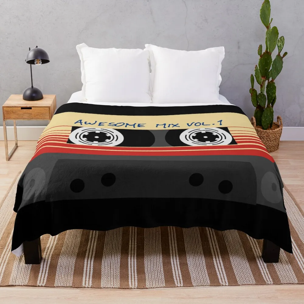 

Awesome Mixtape Vol 1, Tape, Music, Retro Throw Blanket Blanket For Decorative Sofa Designer Blankets