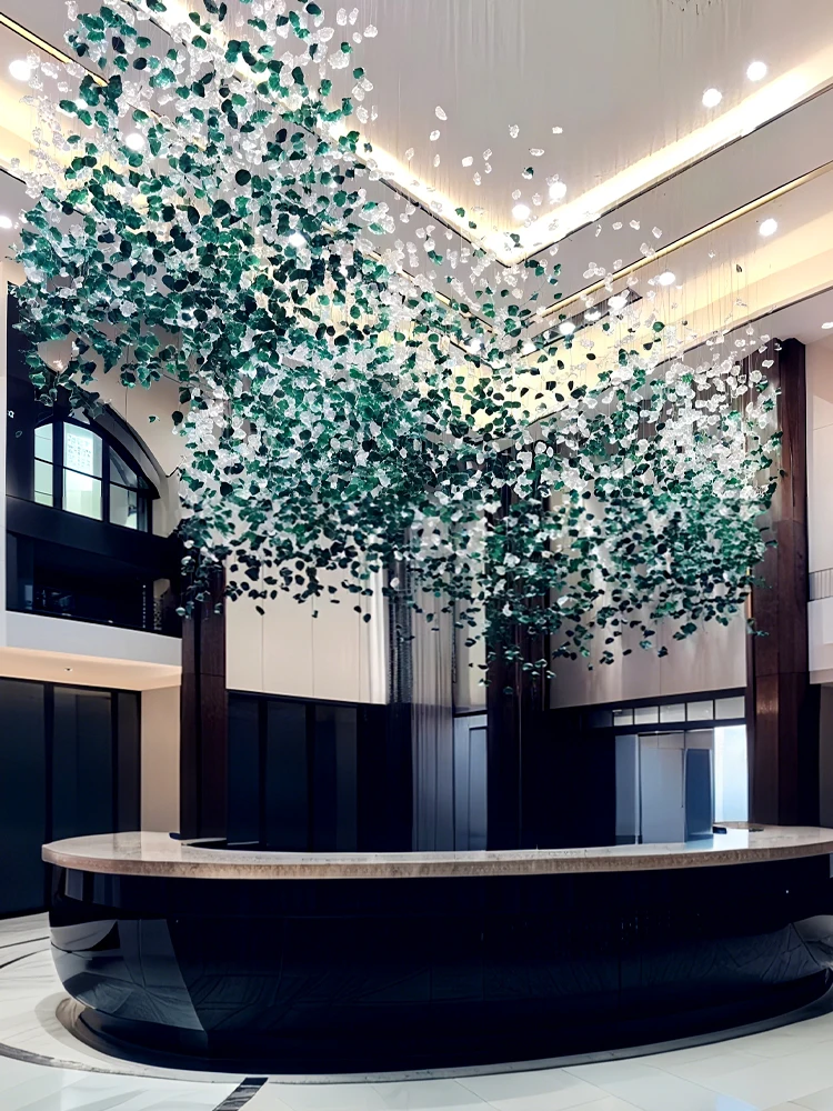 Фото Распродажа отеля, люстра с высоким потолком, вестибюль, ресторан, коридор, креативный отель, инженерное стекло, художественное освещение, промышленная люстра №1