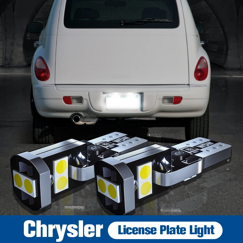 

2x LED License Plate Light Lamp 2825 W5W T10 2825 Canbus Error Free For Chrysler 300C 2004-2012 300M PT Cruiser Sebring Voyager