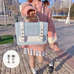 Cute Kawaii Harajuku Korean Lolita Plaid Shoulder Bag Purse Women Handbag Bag