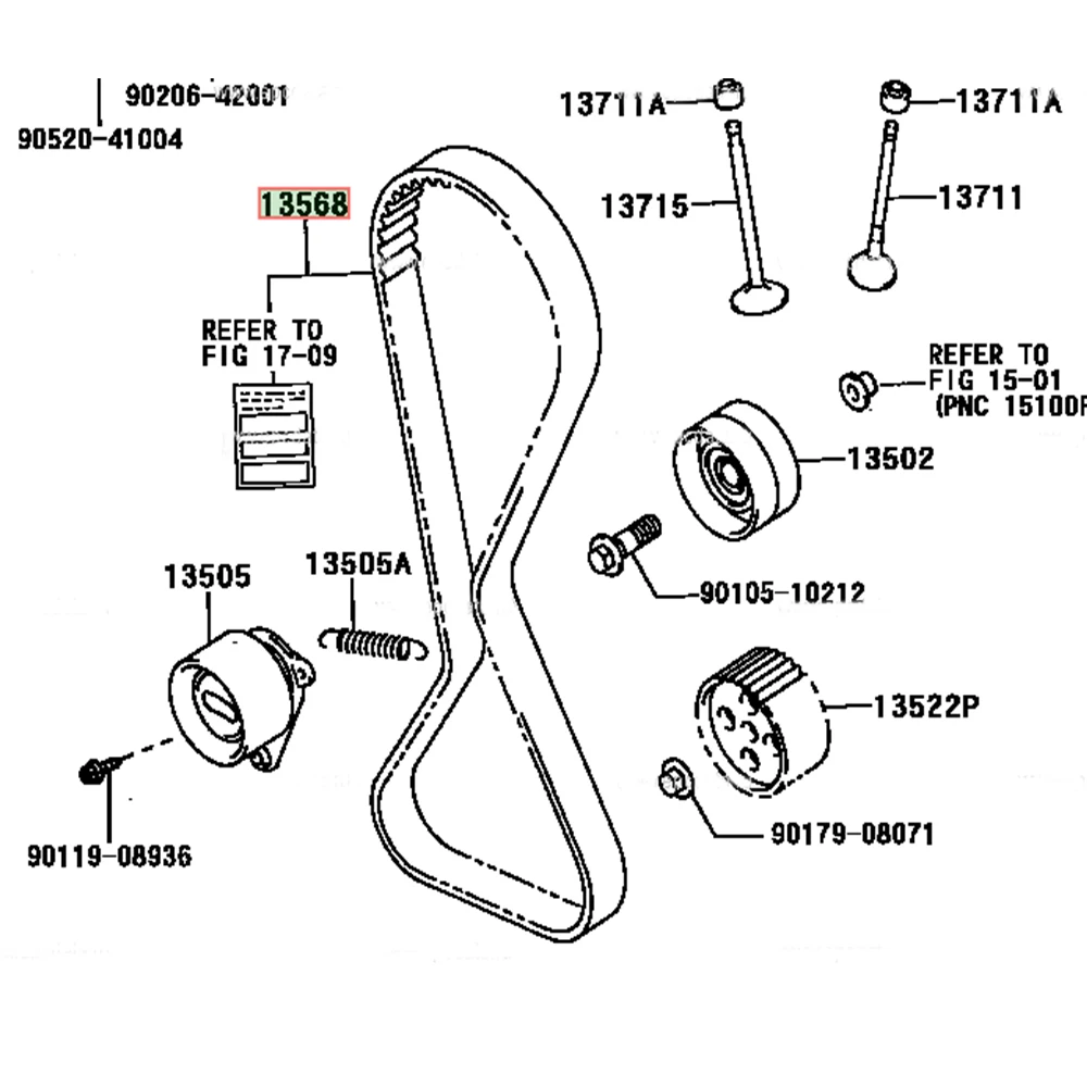 Ремень ГРМ 13568-70080 13568-79085 1G-FE 129MY27 для Toyota Chaser Cressida Cresta Crown Mark II on.