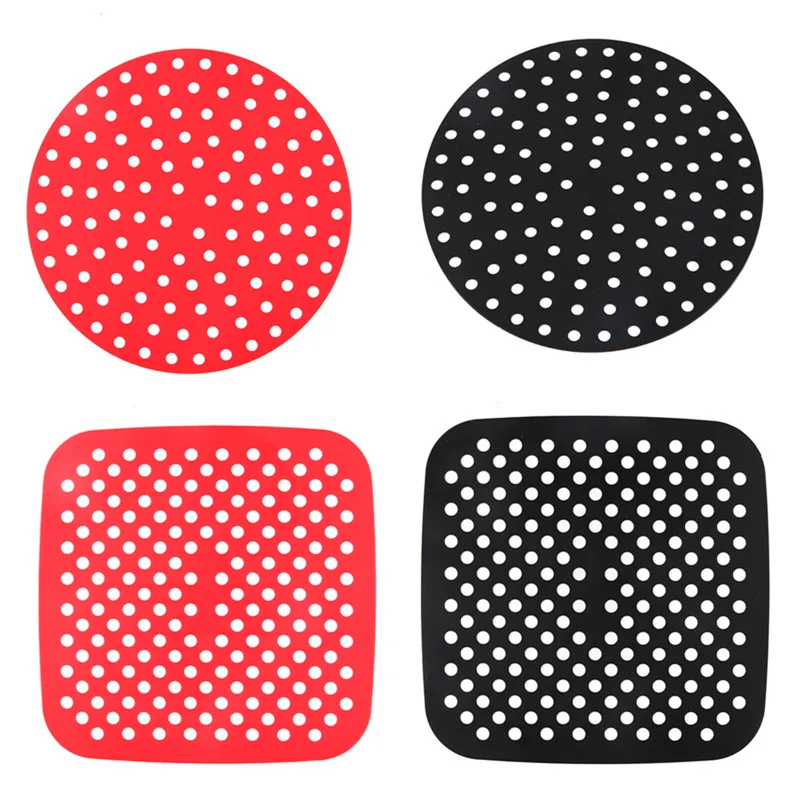 

7.5/8/8.5/9inch Silicone Air Fryer Liners Air Fryer Mats Parchment Paper Air Fryer Accessories for Dash/Gourmia/Cosori/GoWise
