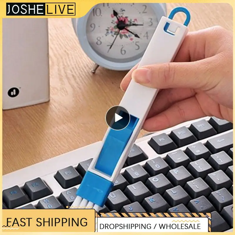 

Window Slot Brush 2 Colours With Dustpan Portable Cleaning Brush Easy To Use Deep Cleaning Small And Portable Crevice Brush