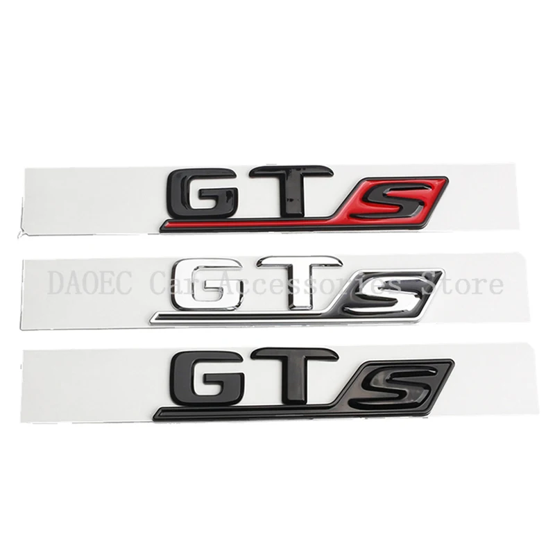 

Car 3D ABS GTS Logo Decals Sticker For Mercedes Benz AMG C63 E63 CLS63 GLC63 G63 Car Trunk Letters Emblem Badge Styling Stickers