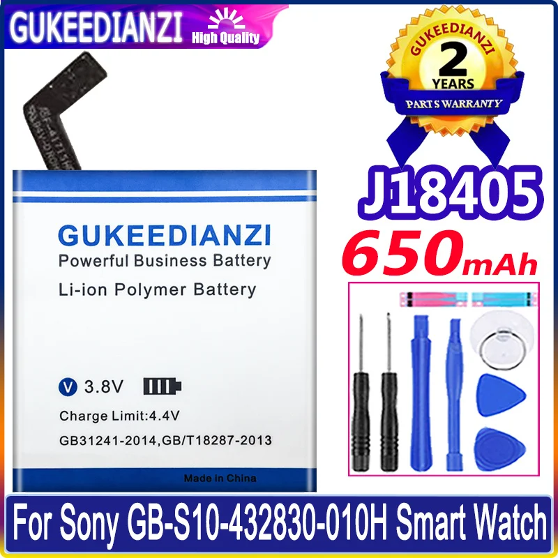 

J18405 650mAh High Quality 0 Cycles Battery For Sony GB-S10-432830-010H Smart Watch Battery Li-polym Bateria
