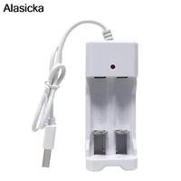 battery charger 2slots with usb cable for aaaaa rechargeable batteries charger usb for remote control microphone camera