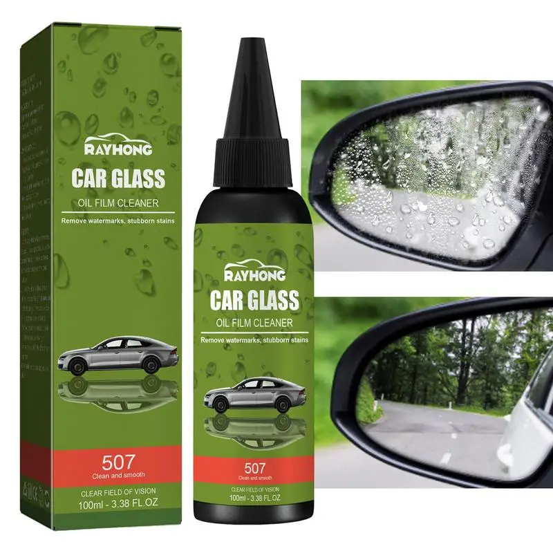 

Car Glass Oil Film Cleaner Window Cleaner Cleaner For Auto And Home For A Streak-Free Shine Deep Cleaning Foaming Action