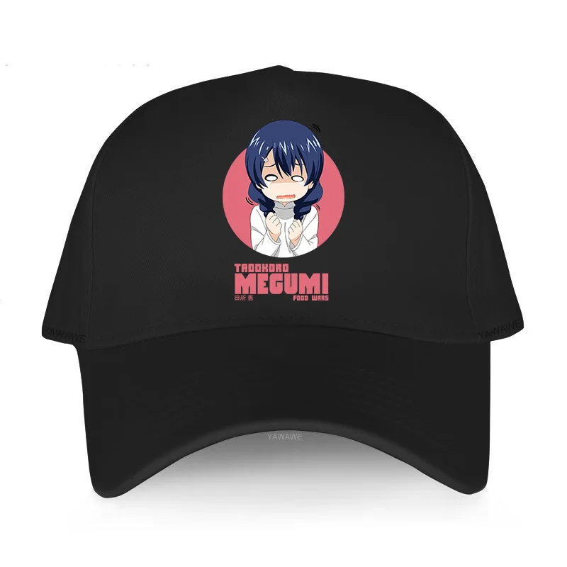 

Кепки из хлопка для взрослых Kawaii Megumi Tadokoro манга продовольственные войны Shokugeki no Soma Yukihira модная бейсболка брендовая Повседневная шапка