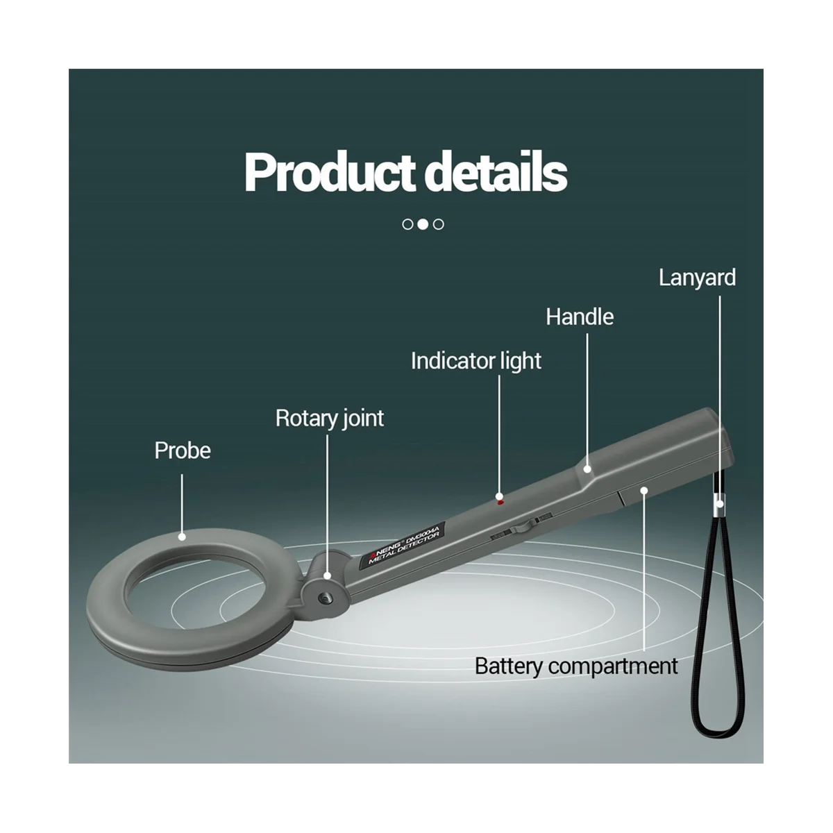 Профессиональный ручной металлоискатель ANENG DM3004A сканер высокой