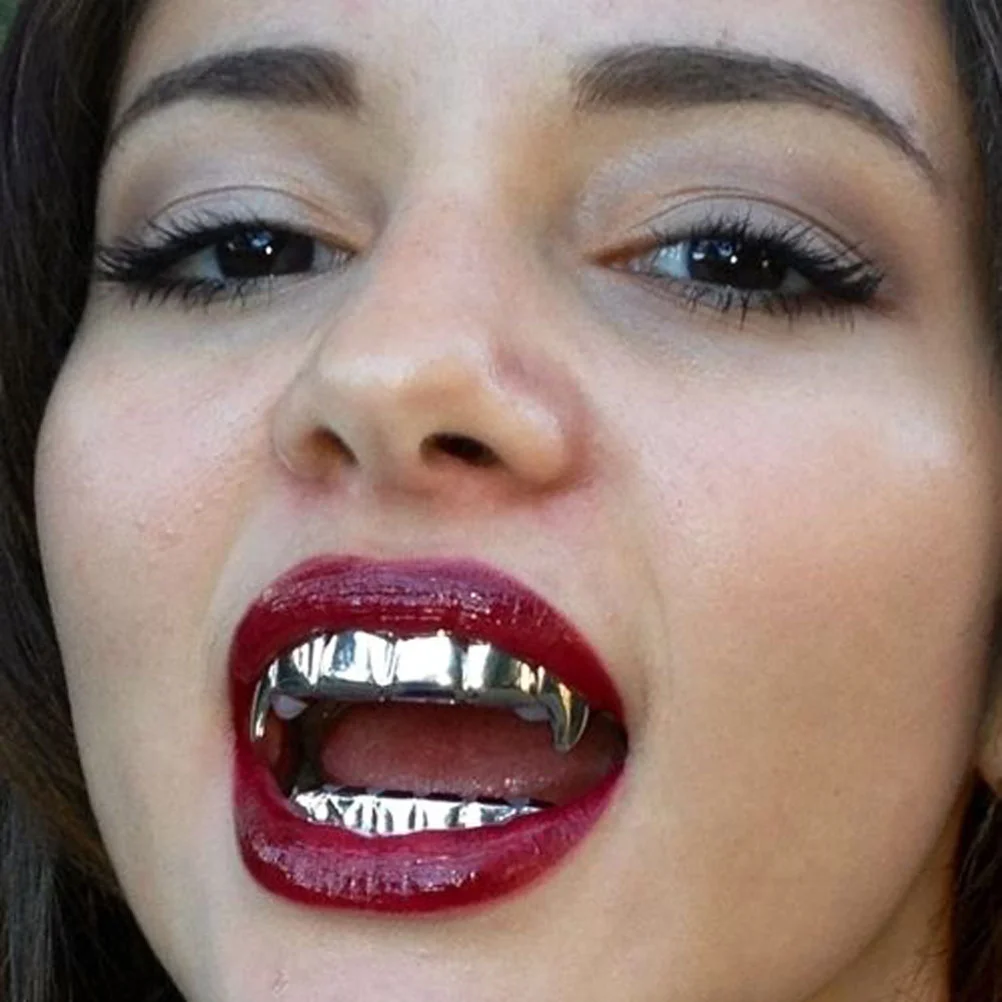 

Hip Hop Teeth Hip Hop Jewelry Silver Teeth Braces and Bottom Set Shiny Teeth