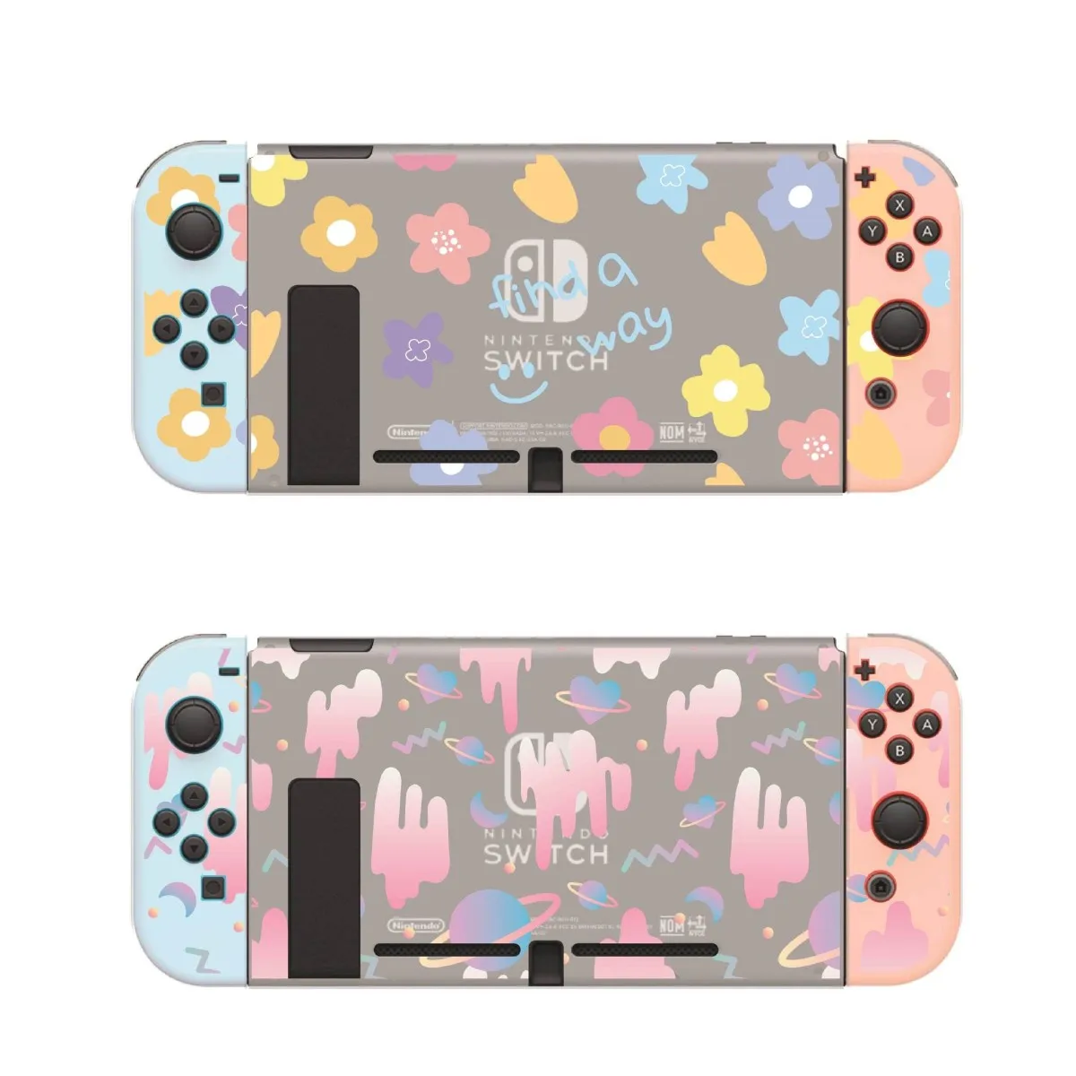 

For Nintendo Switch Case Flower Shockproof Funda Soft Translucent Full Cover Protective Shell For Nintend Switch Console Joy-Con