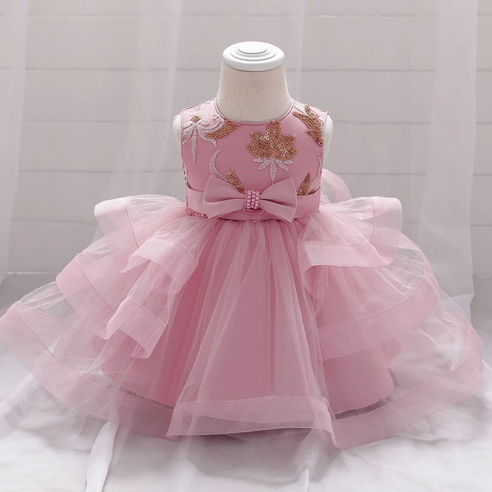 

Toddler 1 Year Birthday Party Baptism Dress for Baby Girl Infant Sequins Girl Custumes Kids Clothes Tutu Princess Dress Infant