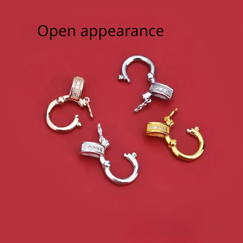 Застежка из 18-каратного золота аксессуары цветная удерживающая подвеска Пряжка