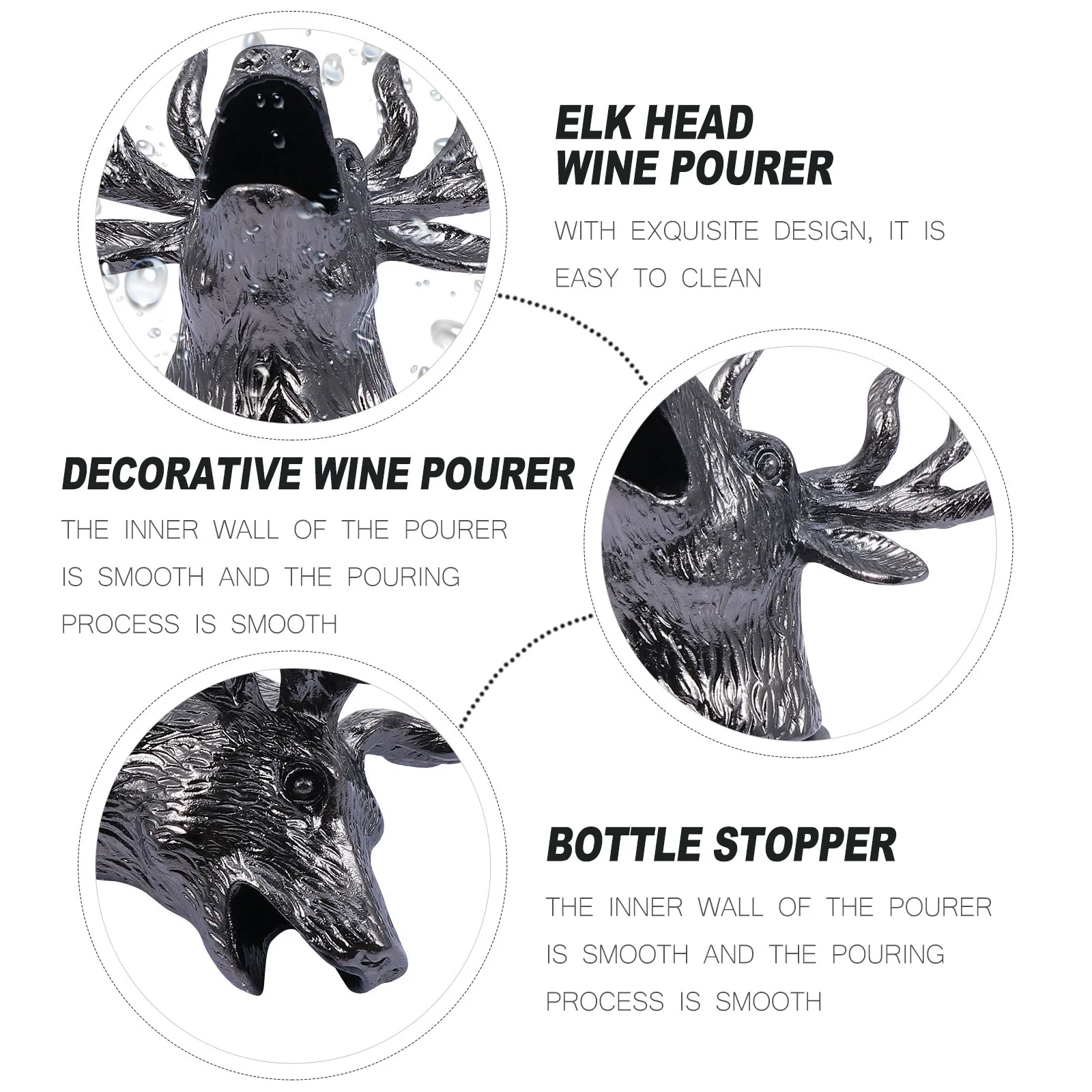 Рождественский наливной роман кепка с головой лося креативная пробка для