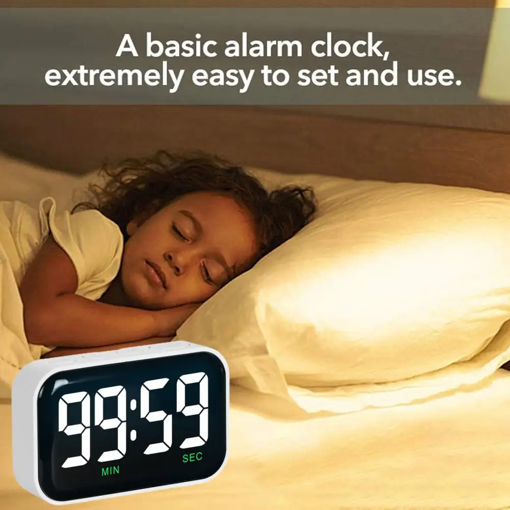 

Energy-saving Digital Timer Digital Led Display Kitchen Timer with Magnetic Backing 100-minute Countdown 2 for Cooking