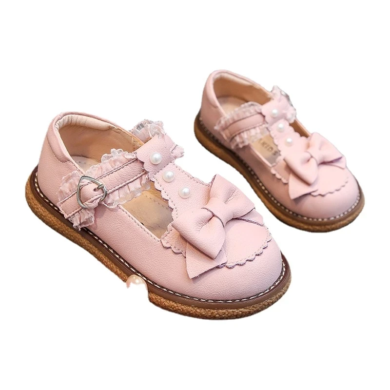 

2022 spring and autumn girls' casual leather shoes pdad3989