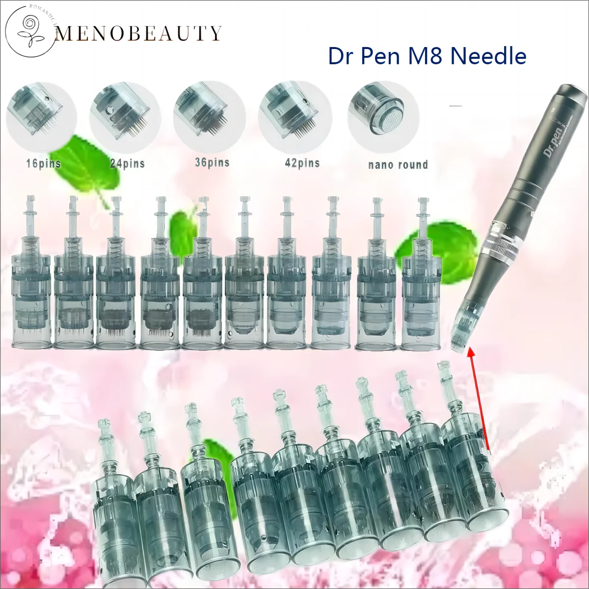 

Dr Pen Ultima M8 Cartridges Microneedle Replacement Needle Tip 11 16 24 36 42 Nano 3D 5D MTS Microneedling Kit Bayonet Derma Pen