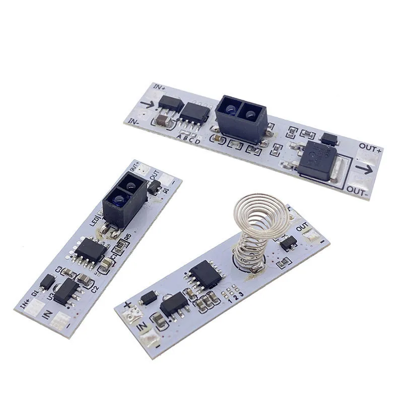 

1/2Pcs Touch Induction Switch Module Non-Polar Dimming Cabinet Wardrobe LED Light Sweep Hands Induction Switch Module