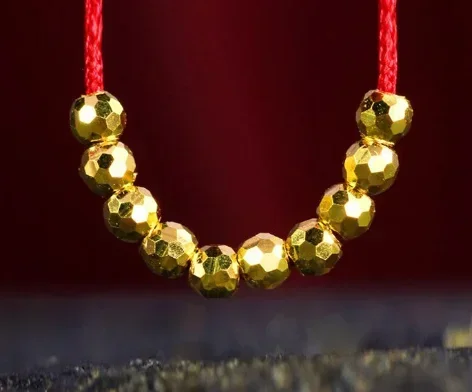 999 реальные золотые бусины 24 К ювелирные детали из чистого золота 3d жесткие