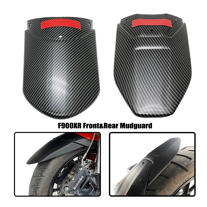 

Carbon Look Black F900R F900XR Front Rear Mudguard Fender Rear Extender Extension fit For BMW F 900XR F900 XR F 900R 2021 2022