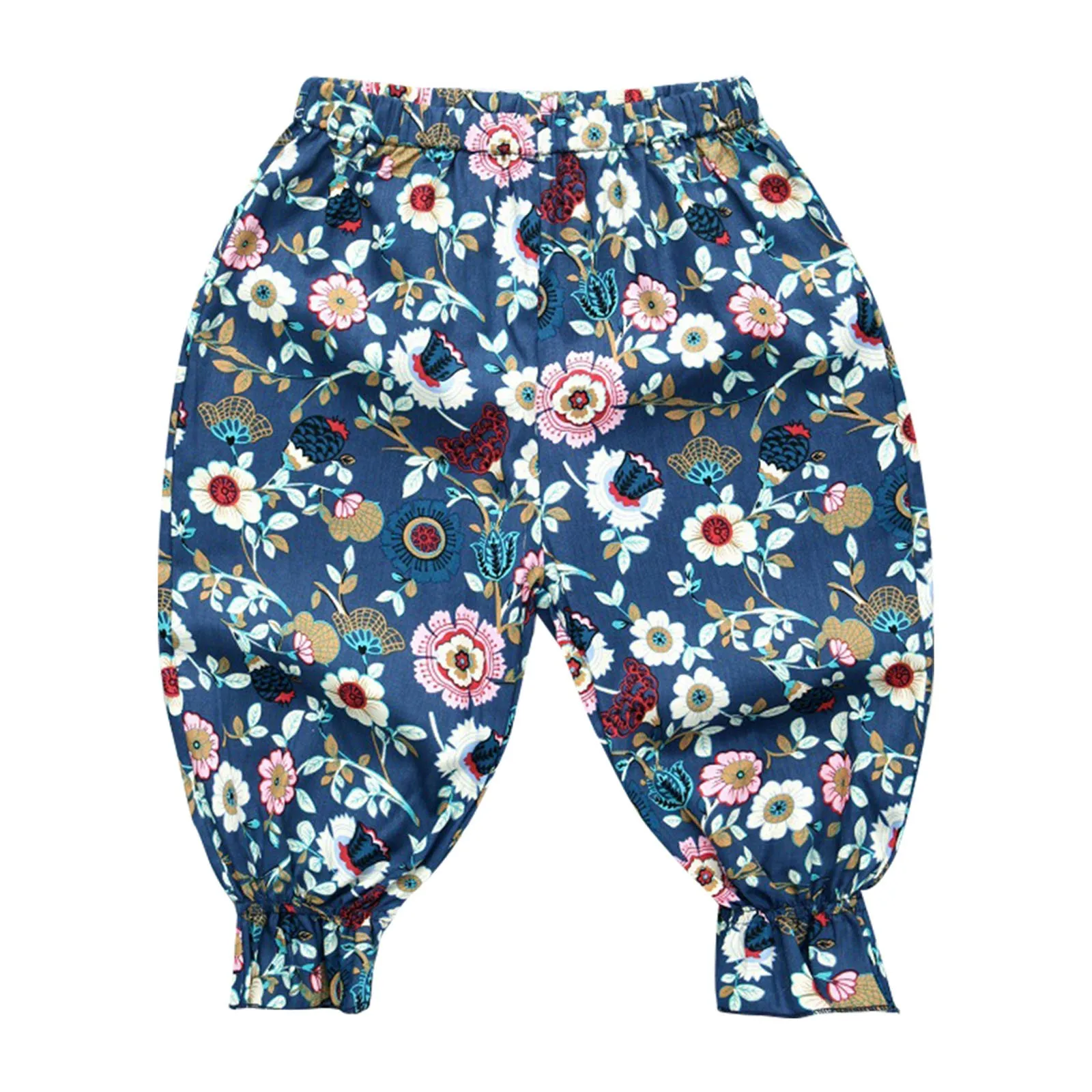 New Casual Polka Dot Fashion Floral Print Boys And Girls Mid Waist Cropped Floral Bloomers Clothes Size 3 New Casual Polka Dot Fashion Floral Print Boys And Girls Mid Waist Cropped Floral Bloomers Clothes Size 3