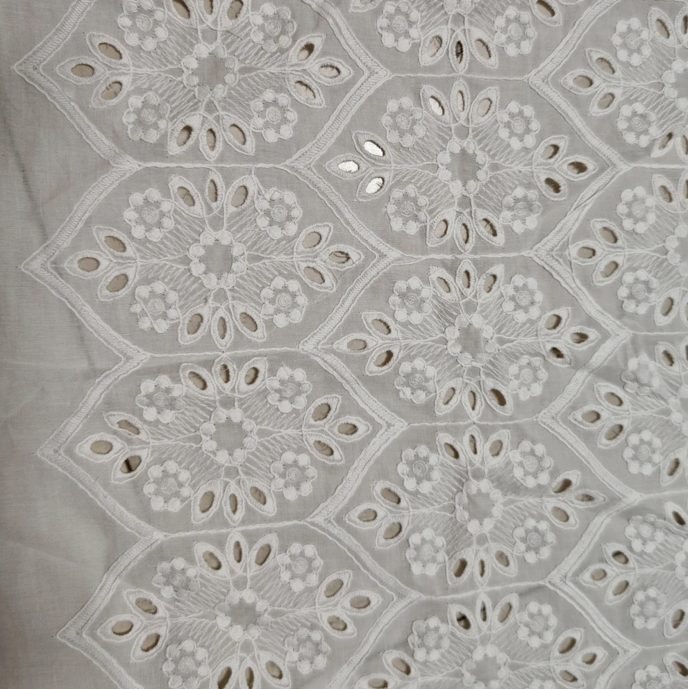 Новинка 2024 хлопковая ткань с вышивкой женское Повседневное платье