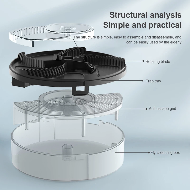 

Upgraded Version USB Flytrap Automatic Pest Catcher Fly Killer Electric Fly Trap Device Insect Pest Reject Control Catcher