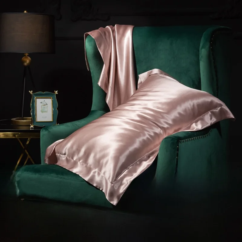 Твердая наволочка пара домашних двусторонних наволочек из ледяного шелка