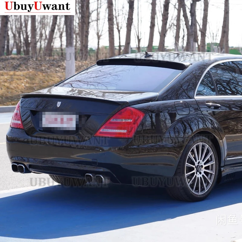 Спойлер на крышу и задний спойлер для Benz S класса W221 2007-2013 S65 высококачественный