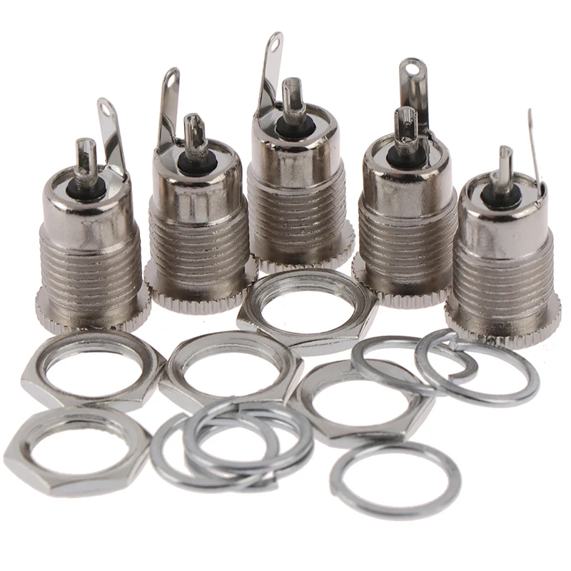 5pcsDC099 5.5 *2.5mm DC Power Jack Socket Female Panel Mount Connectors