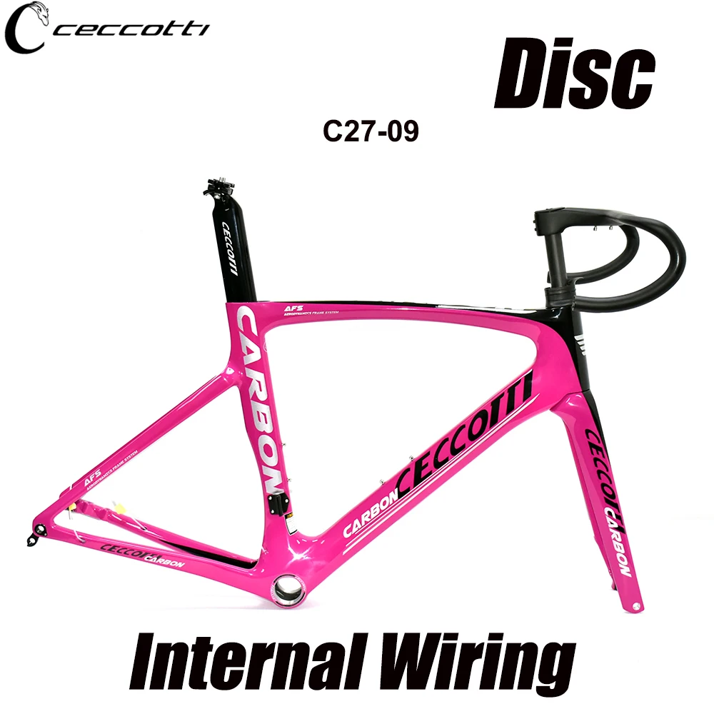 Рама шоссейного велосипеда с полным внутренним тросом и дисковым тормозом T1000