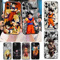 cute son goku dragon ball phone case for apple iphone 11 12 13 pro 7 8 se xr xs max 5 5s 6 6s plus silicone case fundas coques