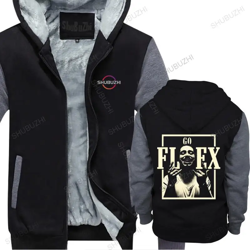 

Man winter black sweatshirt thick hoodie Rap Music hoodies Men Post Malone Nice 90s Screen Clothes unisex fleece Zip-up hoody