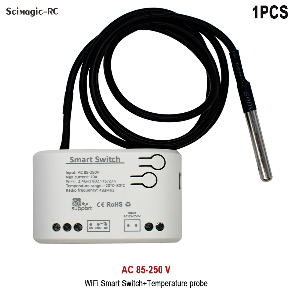 

Умный термостат Scimagic-RC 2000 Вт Wi-Fi